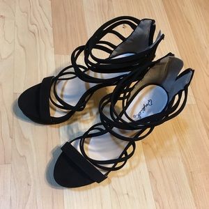 Never worn black stilettos